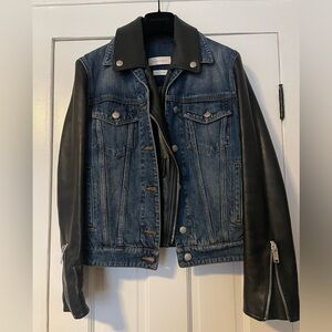 Alexander McQueen Denim and Leather jacket size 44